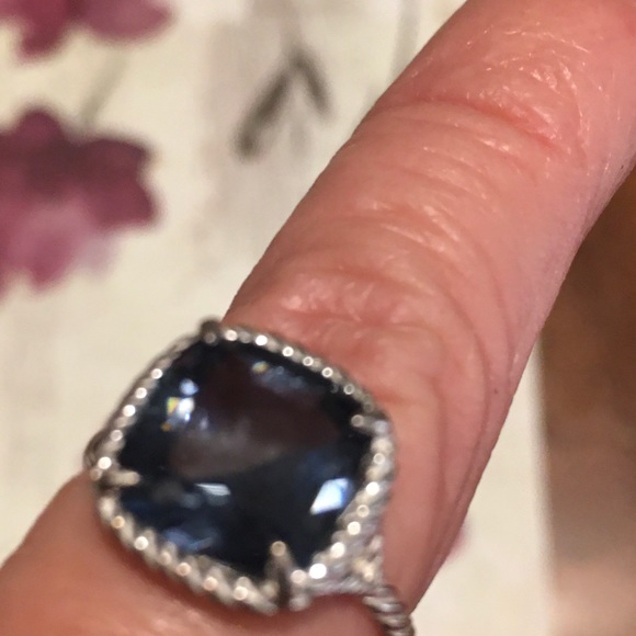 NWT Avon sterling silver Grey Nano Statement ring size 5 - Picture 4 of 5